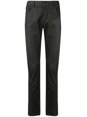 Emporio Armani straight-leg five-pocket jeans - Black