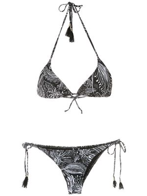 Lygia & Nanny Maya printed bikini set - Black