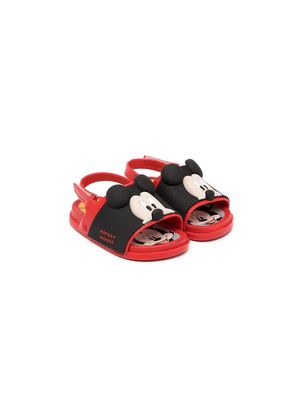 Mini Melissa Mickey-embellished sandals - Red