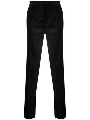 Alexander McQueen velvet tailored trousers - Black