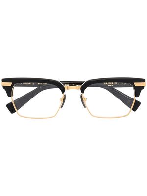 Balmain Eyewear Legion II rectangular frame glasses - Black