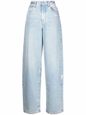 Off-White high-rise wide-leg jeans - Blue