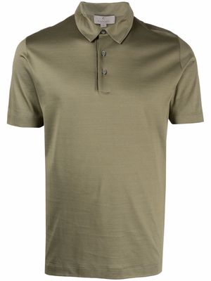 Canali round neck cotton T-shirt - Green