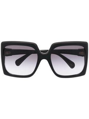 Gucci Eyewear Interlocking G oversized square-frame sunglasses - Black