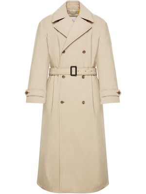 JW Anderson x Moncler double-breasted belted trench coat - Neutrals