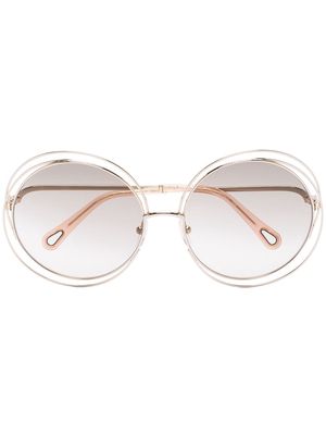 Chloé Eyewear Carlina round-frame sunglasses - Gold