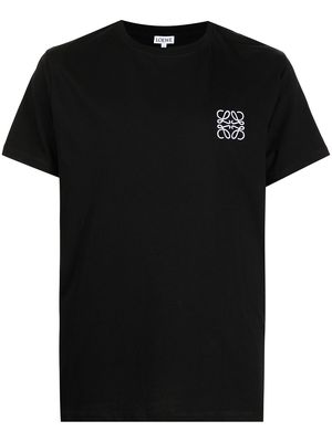 LOEWE Anagram-embroidered cotton T-shirt - Black
