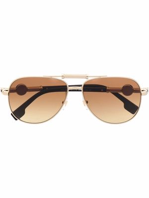 Versace Eyewear aviator frame sunglasses - Gold