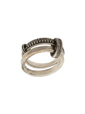 WERKSTATT:MÜNCHEN Trace connected ring - Silver