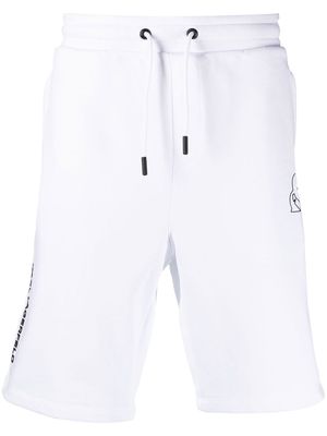 Karl Lagerfeld logo-print track shorts - White