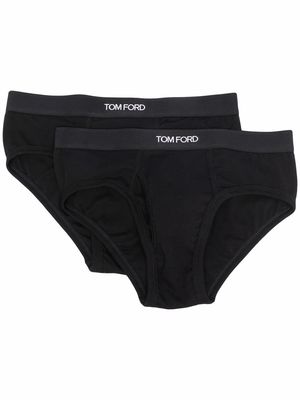 TOM FORD two-pack logo-waistband briefs - Black