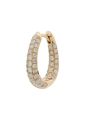 Jacquie Aiche 14kt yellow gold Inside Out diamond hoop earring