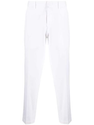 Pt01 cropped straight-leg trousers - White