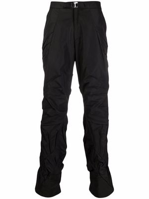 Post Archive Faction panelled straight-leg trousers - Black