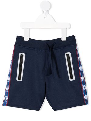 Dsquared2 Kids logo stripe track shorts - Blue