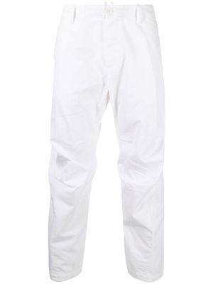 Dsquared2 cropped tapered chino trousers - White
