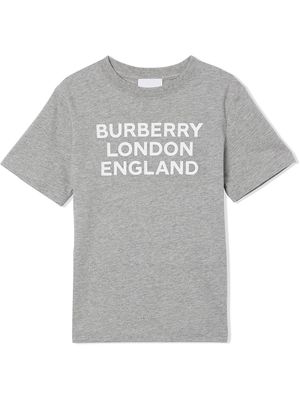 Burberry Kids TEEN logo-print T-shirt - Grey