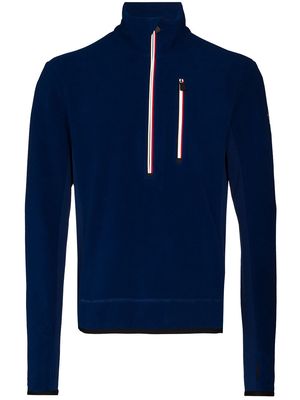 Moncler Grenoble half-zip high-neck sweatshirt - Blue