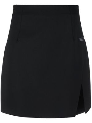 Off-White slit-detail high-waisted skirt - Black