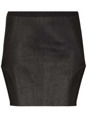 Rick Owens Diana asymmetric mini skirt - Black