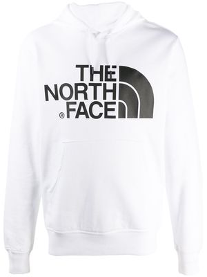The North Face logo print hoodie - White