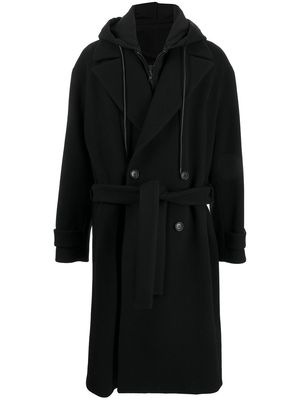 Juun.J double-breasted buttoned coat - Black