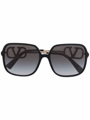Valentino Eyewear VLogo Signature square-frame sunglasses - Black