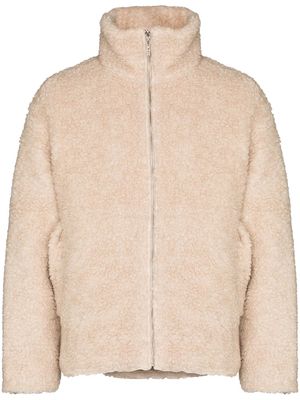 Holzweiler Dida shearling zipped jacket - Neutrals