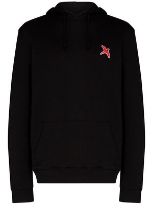 Axel Arigato Bee Bird logo-patch hoodie - Black