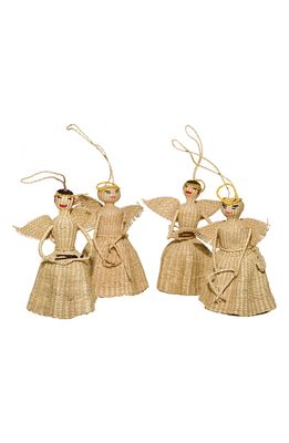 GOODEE x Ames Set of 4 Jipi Angel Ornaments in Natural