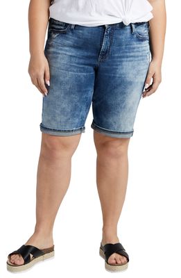 Silver Jeans Co. Elyse Denim Bermuda Shorts in Indigo