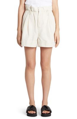 Moncler Paperbag Waist Shorts in White