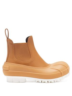 Stella Mccartney - Duck City Faux-leather And Rubber Chelsea Boots - Womens - Tan
