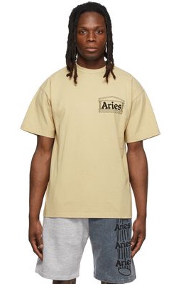 Aries Beige Temple T-Shirt