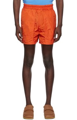 Dries Van Noten Orange Pool Shorts