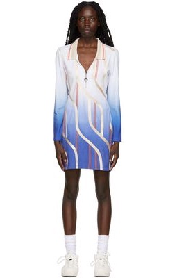 Ahluwalia Blue Braid Polo Dress