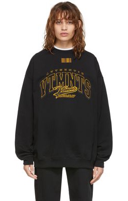 VTMNTS Black College Sweatshirt