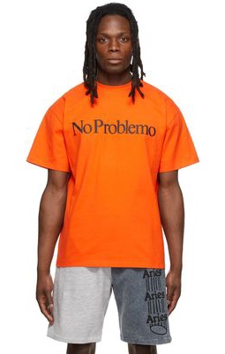 Aries Orange 'No Problemo' T-Shirt
