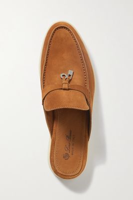 Loro Piana - Babouche Charms Walk Suede Slippers - Brown