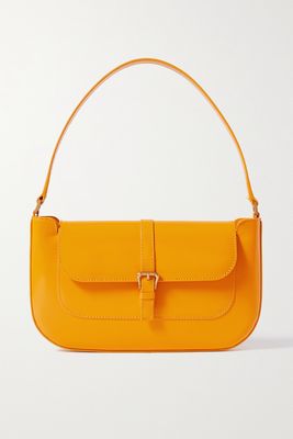 BY FAR - Miranda Glossed-leather Shoulder Bag - Yellow