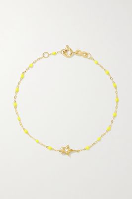 Gigi Clozeau - Star Classic Gigi 18-karat Gold, Resin And Diamond Bracelet - one size