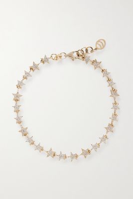 Charms Company - Milky Way 14-karat Gold Diamond Bracelet - one size