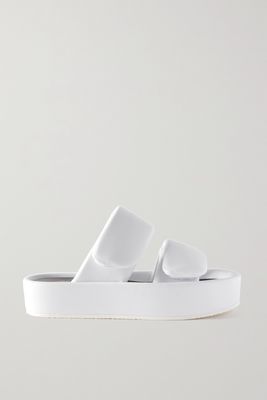 Dries Van Noten - Leather Slides - White