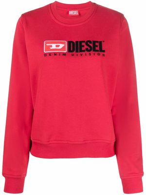 Diesel embroidered-logo crew neck sweatshirt