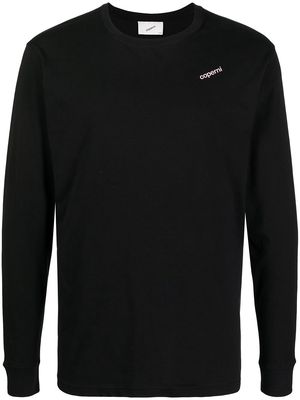 Coperni logo-print longsleeved T-shirt - Black