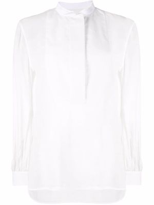 Jil Sander stand-up collar blouse - White
