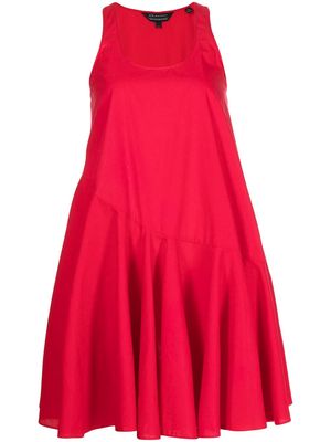 Armani Exchange ruffle-trim sleeveless dress - Red
