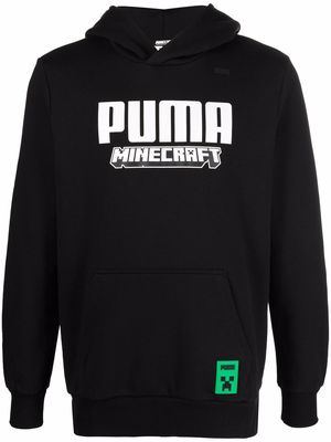 PUMA Minecraft logo-print hoodie - Black