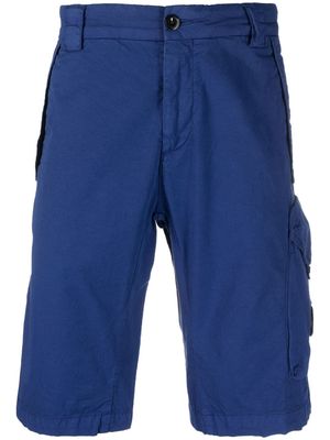 C.P. Company Lens plaque cargo shorts - Blue