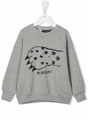Mini Rodini graphic-print sweatshirt - Grey